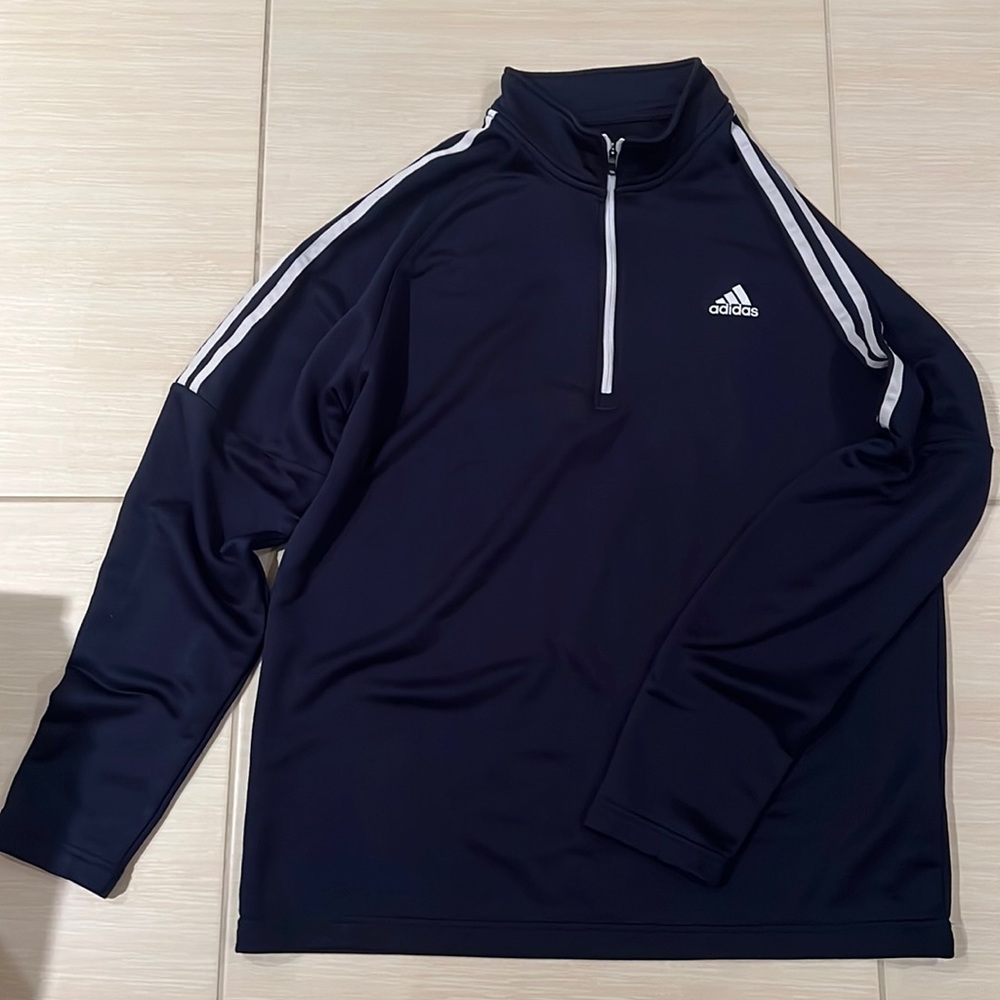 Mens Adidas golf quarter zip.